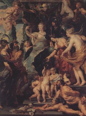 Peter Paul Rubens The Felicity of the Regency of Marie de'Medici (mk01) oil painting picture